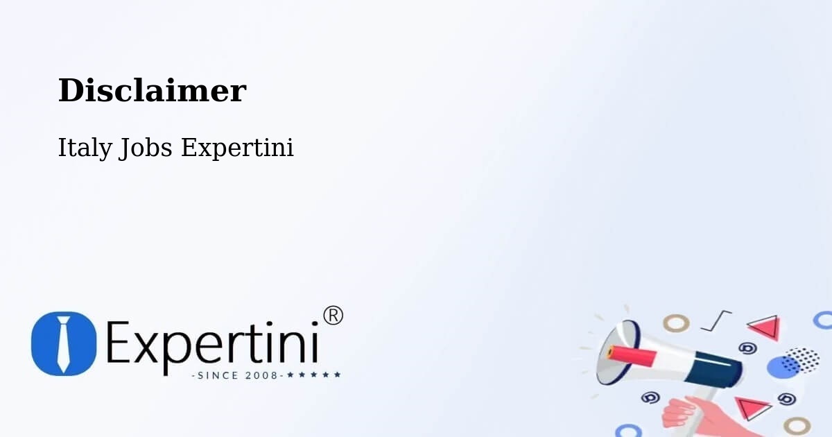 Disclaimer – Envie - Italy Jobs Expertini