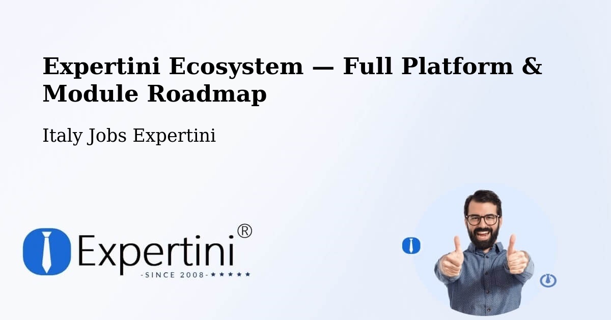 Expertini Ecosystem — Full Platform & Module Roadmap – Envie